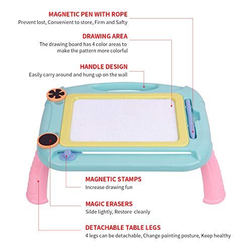 MIZIKUSON Magnetic Drawing Board for Kids and Toddlers, Easy Erasable Doodle Sketch Pad Board Educational Toys Writing Tablet Gifts