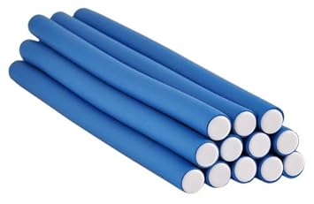 Amazon Com 10 Long Blue Soft Twist Hair Rollers 12 Pieces