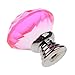 Cabinet Knobs,YIFAN 10Pcs 30mm Crystal Glass Diamond Shape Cabinet Knobs Cupboard Drawer Pull Handles - Pink
