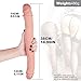 Realistic Double-Ended Dildo Adult Toy Lesbian, 14.96 Inch Double Sided Dildos for Women, Waterproof Flexible Double Dong with Curved Shaft for Vaginal G-spot and Anal Play (Peter's Dick)