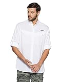 Columbia Men's Low Drag Offshore Long Sleeve Shirt, Small, White