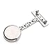 Top Plaza Nurse Fob Clip On Hanging Brooch Pocket Quartz Watch with Chain-White