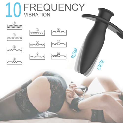 LOVEZ-Silicone-Vibratore-Massaggiatore-Prostatico-Stimolatore-Prostata-Perineo-Plug-Anali-Vibratore-con-10-Modalita-di-Vibrazione-per-Uomini-e-Donne-morbide-Flessibili-Impermeabile