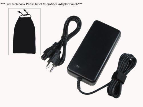 Asus 19.5V 7.7A 150W Max Replacement AC Adapter .Free Notebook Parts Outlet Microfiber Adapter Pouch