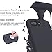 iPhone 8 Plus Case, iPhone 7 Plus Case, JASBON Liquid Silicone Phone Case with Free Screen Protector Gel Rubber Shockproof Cover Full Protective Case for Apple iPhone 8 Plus/iPhone 7 Plus-Black