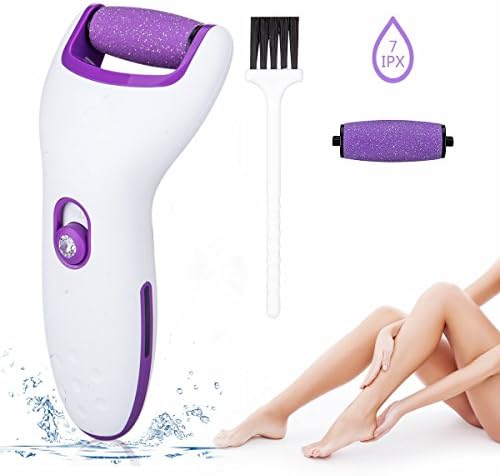 ZoiyTop Electric Perfect Wet &amp; Dry Rechargeable Foot File ,Professional Callus Remover Pedicure Tools with Extra Roller Head