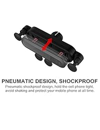 Soporte para teléfono con montaje para automóvil, soporte de teléfono con ventilación y ventilación por aire Soporte para teléfono con sujeción automática Soporte para teléfono para automóvil universal Compatible con iPhone Xs MAX X XR 8 7, Galaxy N