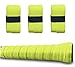 Tennis Racket Grip Tape ， Soft Racquet Overgrip for All Kinds of Rackets、 Fishing Rods、 Bicycle Handlebars, Etc. Excellent Durable and Non-Slippery Grip - 3pcs Yellow