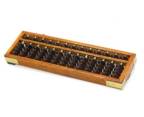 Chinese Lucky Calculator Portable Chinese Wooden Abacus Arithmetic Calculating Tool
