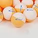 KEVENZ 60 Pack Ping Pong Balls, 3 Star Advanced Table Tennis Balls, Bulk Outdoor and Indoor Ping-Pong Ball for Training, Competition and More, Orange and White