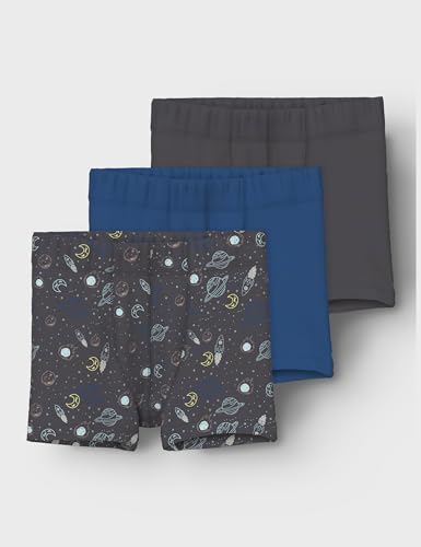 NAME IT Nmmtights 3P Iron Space Noos (Pack of 3) for Kids