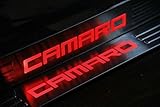 iPerfect [Lastest Version] LED Light Illuminated Door Sill Scuff Plate Cover for GM Chevy Chevrolet Camaro 2010 2011 2012 2013 2014 2015 (Red Color LED)