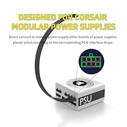 Sirlyr Corsair 12vhpwr Cable,12+4 Pin to Dual 8 Pin
