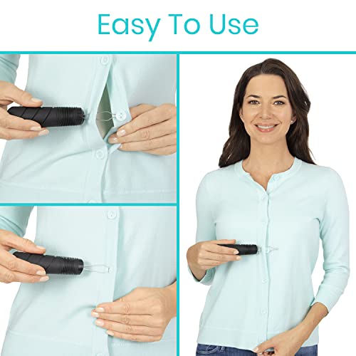 Vive Button Hook with Zipper Pull Dressing Helper for Arthritis One