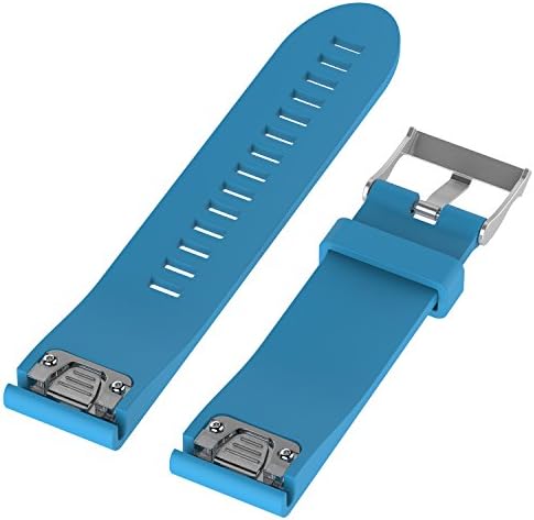 WEINISITE 20mm Silicone Adjustable Replacement Strap Bracelet for Garmin Fenix 5S GPS Watch