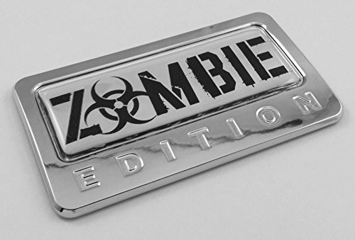 emblema cromado de edición zombie con calcomanía abovedada coche auto motocicleta bicicleta insignia cbedi-zombie