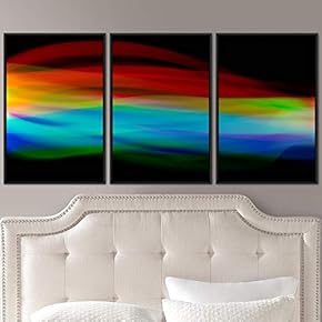 signwin 3 Piece Framed Canvas Wall Art Abstract...