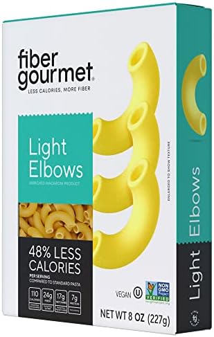 Fiber Gourmet Mac And Cheese - Low Calorie High Fiber Pasta, Pack Of 6 (6oz Each)