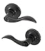 Honeywell Safes & Door Locks - Wave Privacy Lever Door Handle with Lock - Interior Bedroom & Bathroom Door Handle - Reversible for Right & Left Sided Doors - 6.88