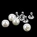 Beautiful Bead 100 pcs DIY Accessories Set Rivets+6mm Faux Pearls Ivory