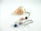 Jet Exquisite Rose Quartz Orgone Pendulum 2 inch Jet International Crystal Therapy Healing Power Peace Prosperity Divine Gemstone