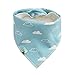 Baby Bandana Drool Bibs, Cute Unisex 4 Pack Bibs with Snaps - Best for Babies Drooling, Teething and Feeding - Soft Cotton, Bamboo & Waterproof Fleece. Perfect Baby Shower Gift Set for Boys & Girls