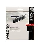 VELCRO Brand Industrial Strength Fasteners | Extreme Outdoor Weather Conditions | Professional Grade Heavy Duty Strength Holds up to 15 lbs on Rough Surfaces | 10 ft x 1 inch Tape, Black