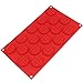 ZJCilected 18-Cavity Non-Stick Silicone Mini Round Waffle, Cookie, Chocolate, Candy and Ice Mold