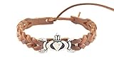 Claddagh Pleated Leather Look Bracelet