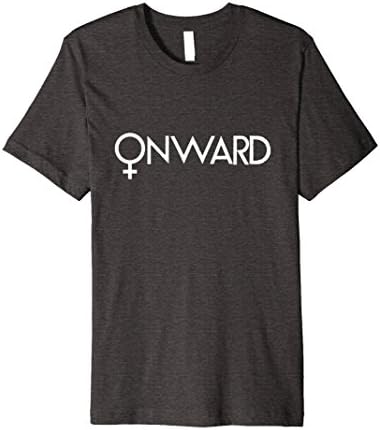 Mens Onward: Feminist Symbol T-Shirt: Women's Feminism Shirt Medium Dark Heather