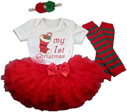 AISHIONY Baby Girl 1st Halloween Tutu Outfit Newborn Princess Party Dress 4PCs