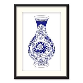 Black Paper Framed Canvas Wall Art for Living Room, Bedroom China Style Canvas Prints for Home Decoration Ready to Hanging - 23x31 inches