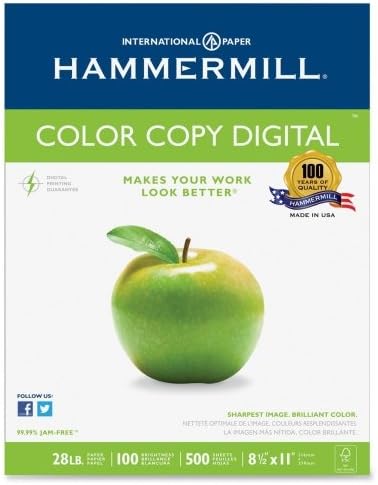 Wholesale CASE of 15 - Hammermill Color Copy Paper-Color Copy Paper,28 lb.,8-1/2"x11",100 GE/114 ISO,500/RM,WE