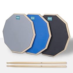 Musfunny Drum Practice Pad and Sticks Set 12 Inch