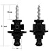 Anwenk Guitar Strap Locks Premium Guitar Straplocks Security Quick Release Strap Locks Strap Retainer System,-Matt Black (Pack of 2)