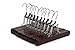 JS HANGER Skirt Hangers Non-Slip Wooden Collection Slack hangers, Walnut Finish, 10-Pack