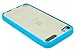 iPod Touch 6, Touch 5 Case, Bastex Crystal Clear Air Fused Rugged Ultra Slim Fit Shockproof Rubberized Plastic Bumper Clear Back Panel Cover Flexible TPU for iPod Touch 6th & 5th Generation (Blue)