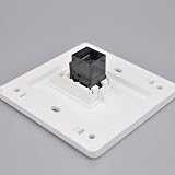 N+B CAT6 Gigabit Ethernet RJ45 LAN Network Socket Faceplate Dual-Pass Female to view 3