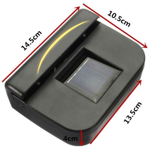 image for LuccLukk Solar Sun Power Car Auto Fan Air Vehicle Vent Cool Cooler Ven