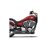 Bassani Manufacturing Pro Street Turn Out Exhaust System - Black , Color: Black, Material: Steel 6V13DB by Bassani Xhaust
