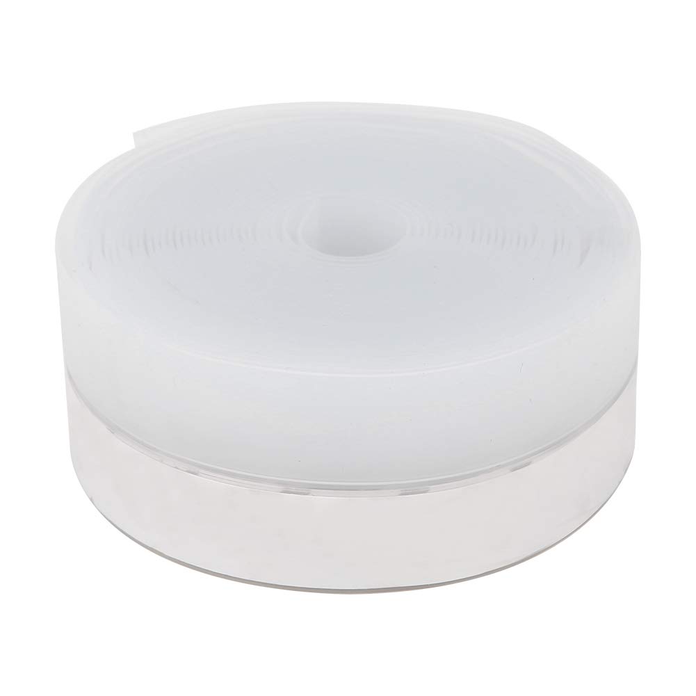 Silicone Seal Strip, Weather Stripping, Silicone Rubber Door Window Self‑Adhesion Sealing Strip Weather Stripping 16.4ft Transparent for Indoor and Outdoor