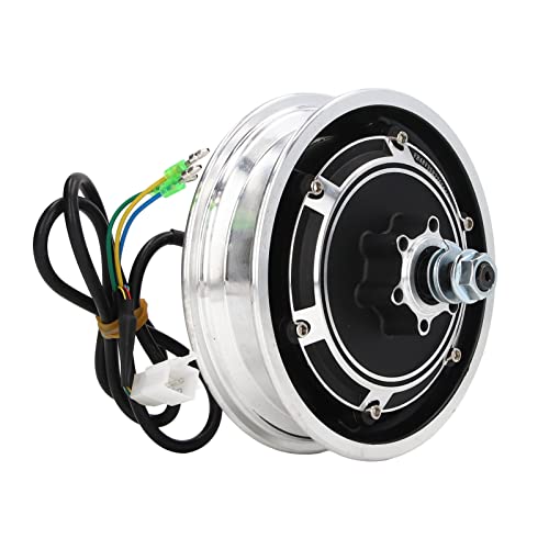 Photo 1 of 10 Inch Electric Scooter HUB Motor, 48V 1000W Noiseless Electric Brushless Disc Brake Hub Motor Aluminum Alloy Wheel Hub Motor for Electric Bikes, Electric Scooters, Folding