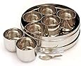 Shradha Trading Stainless Steel Masala Box,Stainless Steel Spice Box, Stainless Steel Masala Dabba, Stainless Steel Spice Container, Indian Spice Box, Kitchen Spice Box, Spice Box for Chefs