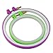 Pistha 6 Pieces Embroidery Hoops Cross Stitch Hoop Ring Plastic Embroidery Circle Set Quilting Needlecraft Tools Kit in 6 Different Size 3.7 inch to 11 inch Multicolor for DIY Art Craft