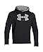 Under Armour Men's Storm Armour Fleece Big Logo Hoodie, Black (002)/Steel, Small