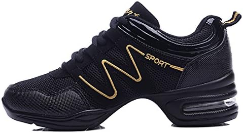 Womens Mesh Ballroom Dance Sneakers Lightweight Comfortable Jazz Shoes