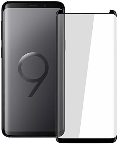 Galaxy S9 Plus Screen Protector Toptrade Galaxy S9 Plus 3D Curved Anti-Bubble Ultra HD Tempered Glass Case friendly Screen Protector for Samsung Galaxy S9 Plus (Black)