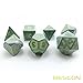 Bescon Super Glow in The Dark Metal Polyhedral D&D Dice Set of 7 Luminous Metallic RPG Role Playing Game Dice 7pcs Set D4-D20