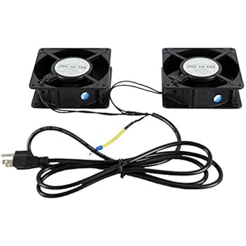 Raising Electronics Server Cooling Cabinet Fan 110V Rack Mount 2 Pieces