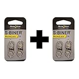 MicroLock Steel S-Biner 2 Pack Color:Silver Size:Pack of 2